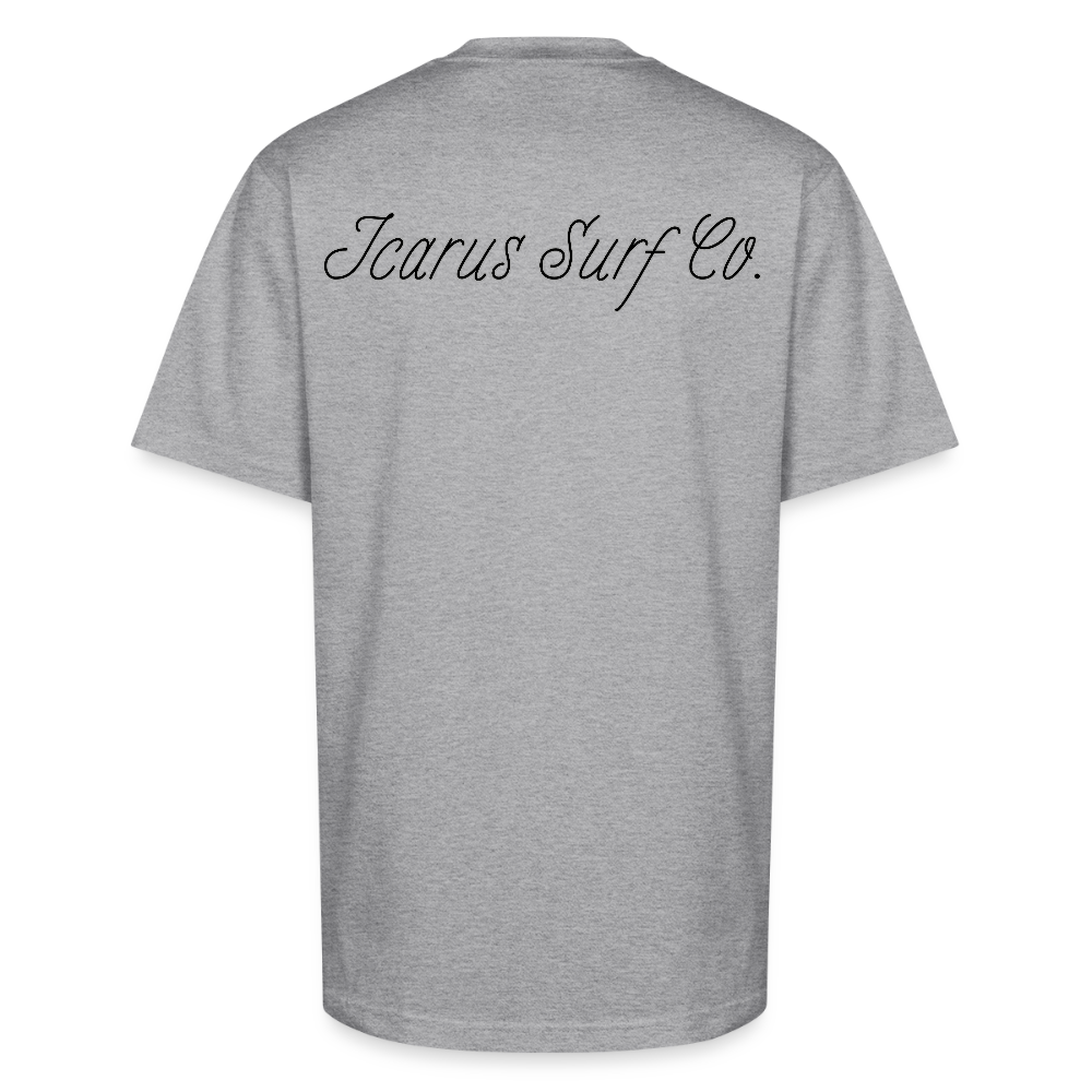 Icarus Surf Co. Unisex Oversized Heavyweight T-Shirt - heather gray