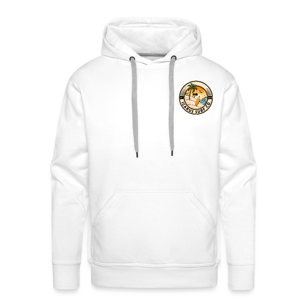 Icarus Surf Co. Pineapple Head Men’s Premium Hoodie - white