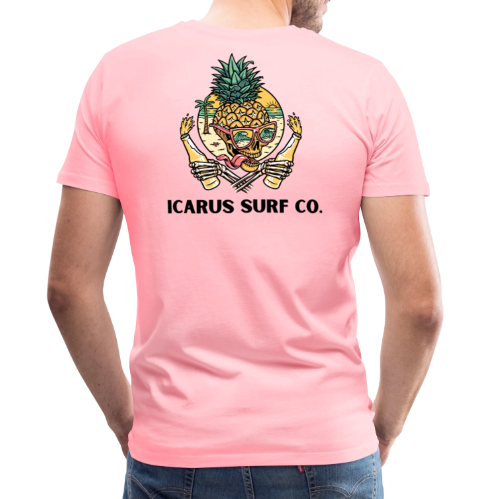 Icarus Surf Co. "Pineapple" Men's Premium T-Shirt - pink