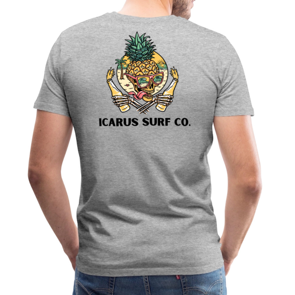 Icarus Surf Co. "Pineapple" Men's Premium T-Shirt - heather gray