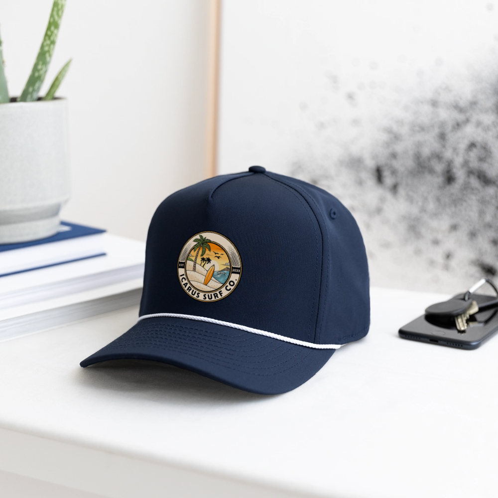 “Founders Logo" Rope Cap - navy/white