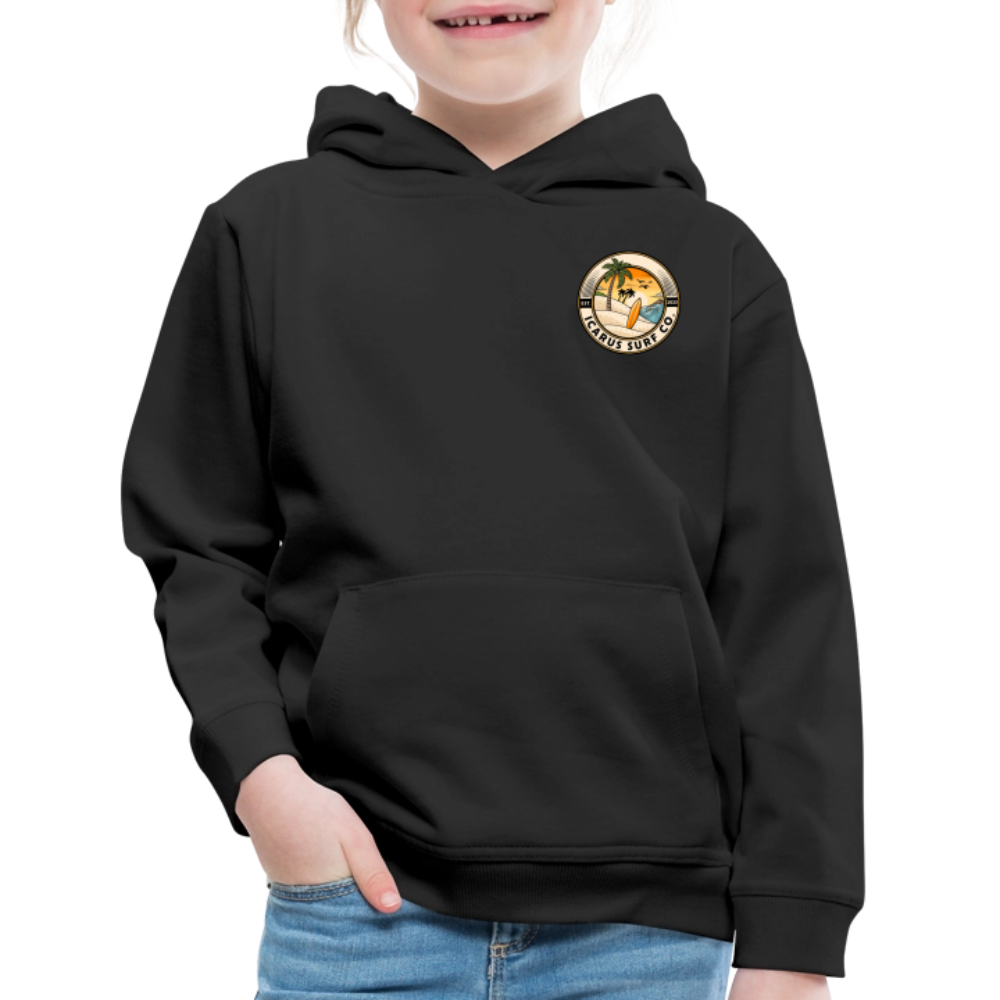 Icarus Surf Co. "Yacht" Kids‘ Premium Hoodie - black