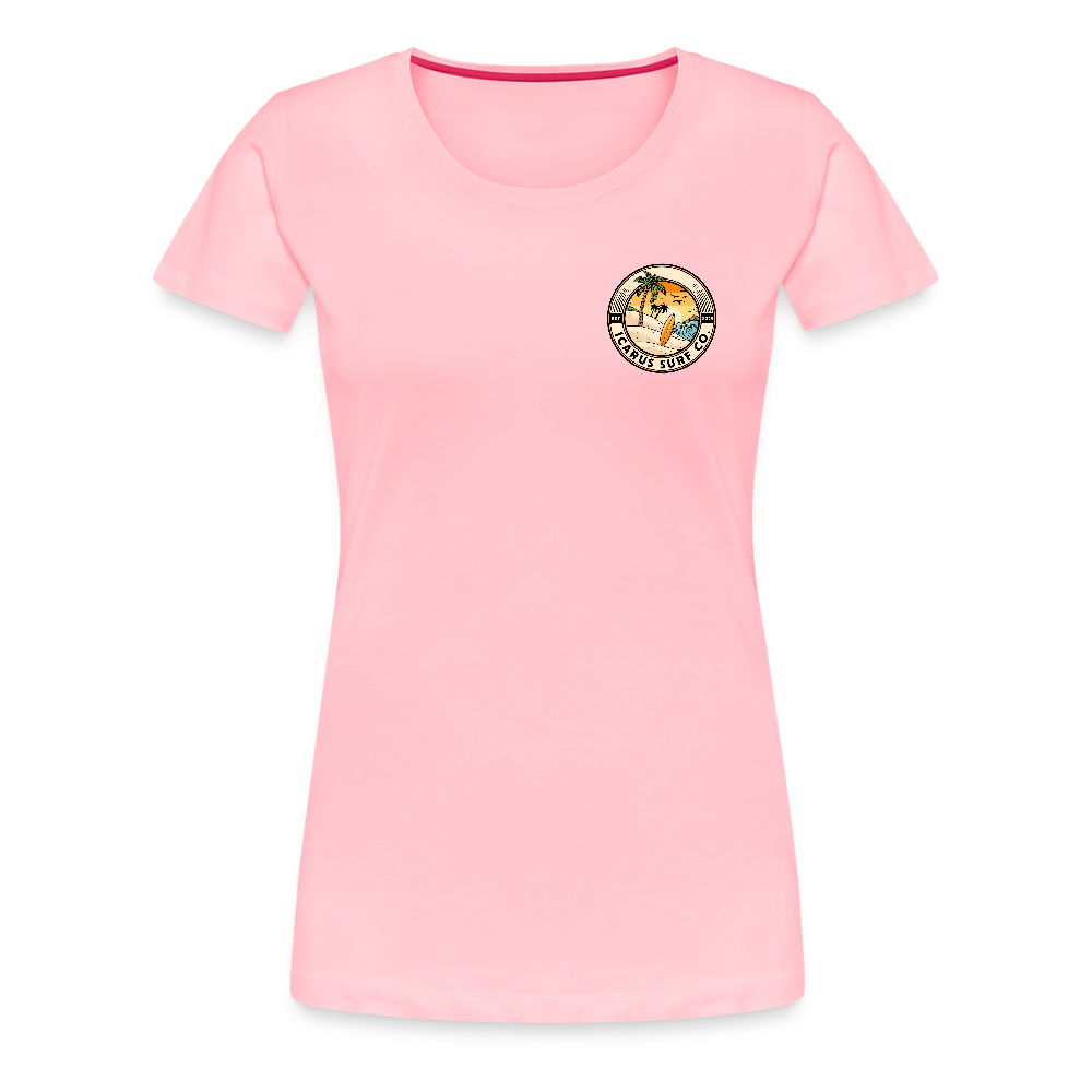 Icarus Surf Co. "Waves" Women’s Premium T-Shirt - pink