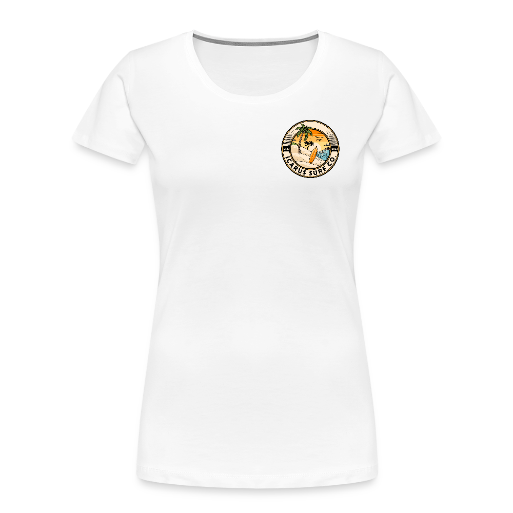 Icarus Surf Co. "Sunsets" Women’s Premium T-Shirt - white