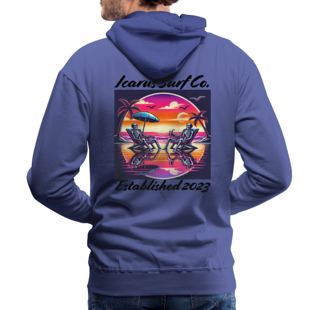 Icarus Surf Co. "Beachin' " Men’s Premium Hoodie - royal blue