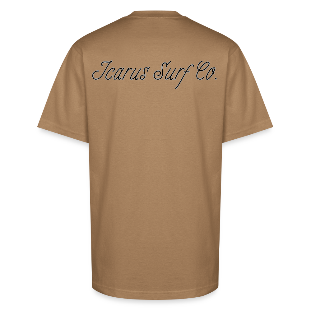 Icarus Surf Co. Unisex Oversized Heavyweight T-Shirt - khaki