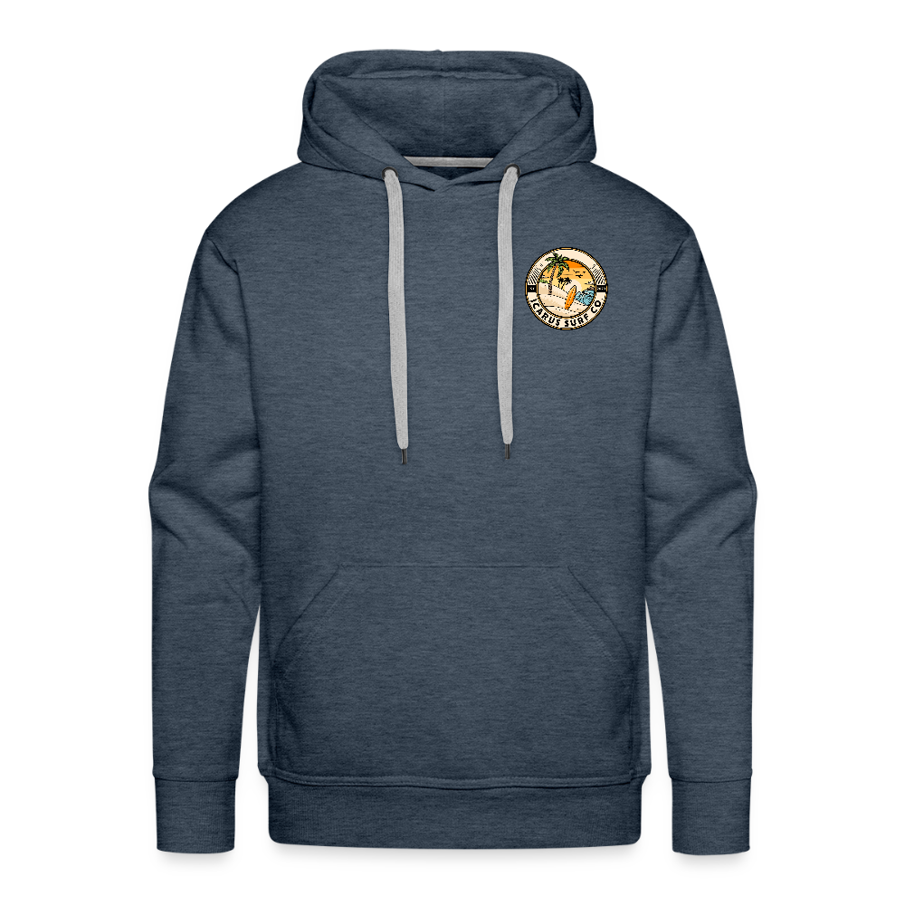 Surfing Sunrise Till' Sunset Hoodie - heather denim