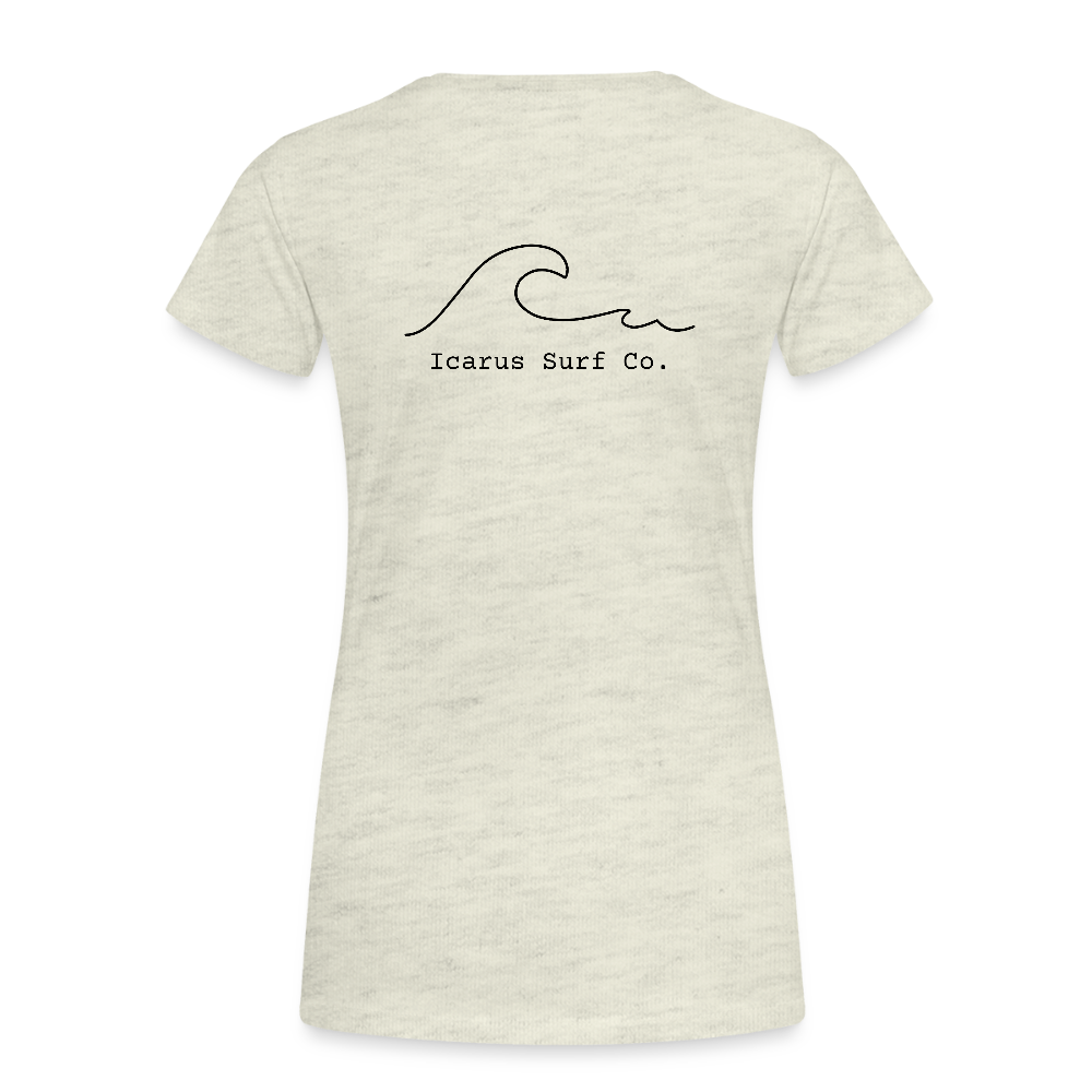 Icarus Surf Co. "Waves" Women’s Premium T-Shirt - heather oatmeal