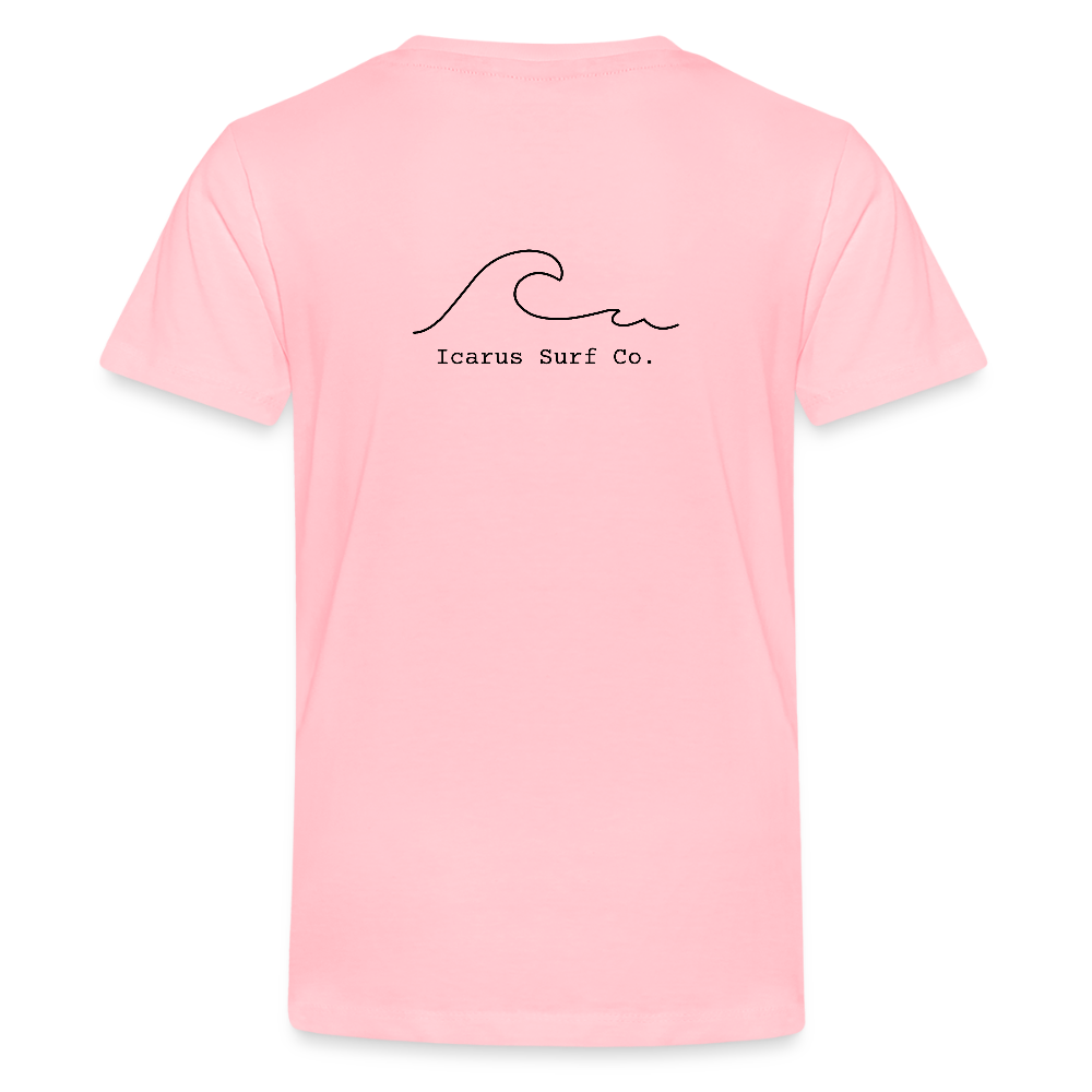 Icarus Surf Co. "Waves" Kids' Premium T-Shirt - pink
