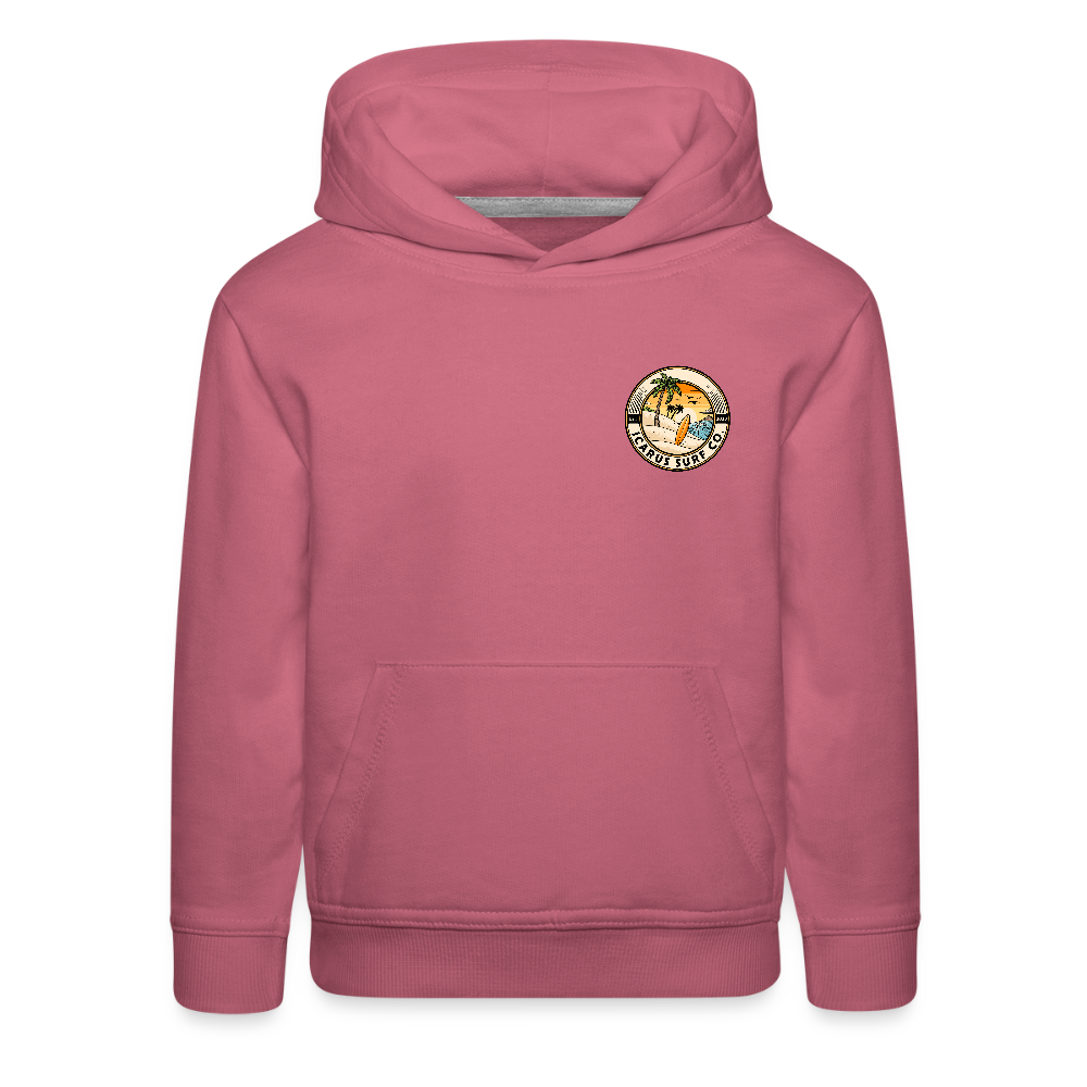 Icarus Surf Co. "Delavan, WI" Kids‘ Premium Hoodie - mauve
