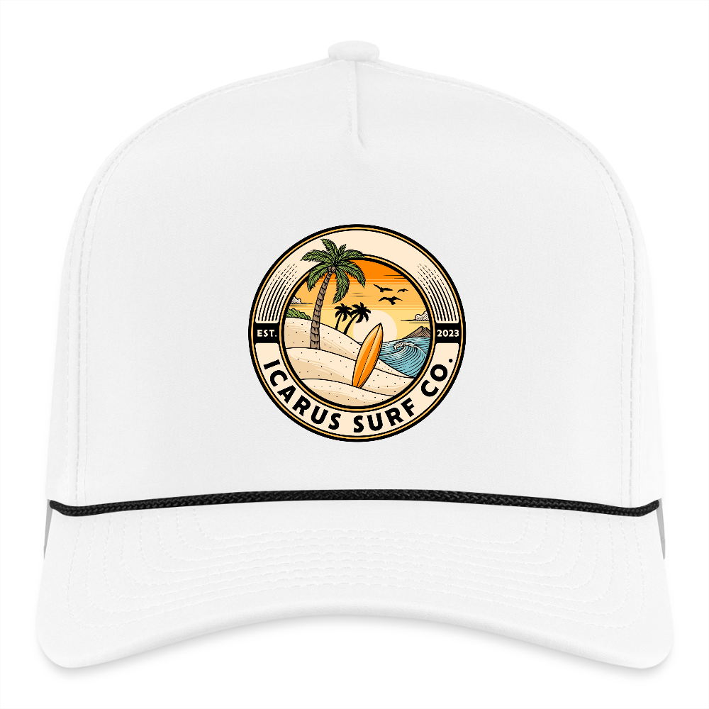 “Founders Logo" Rope Cap - white/black