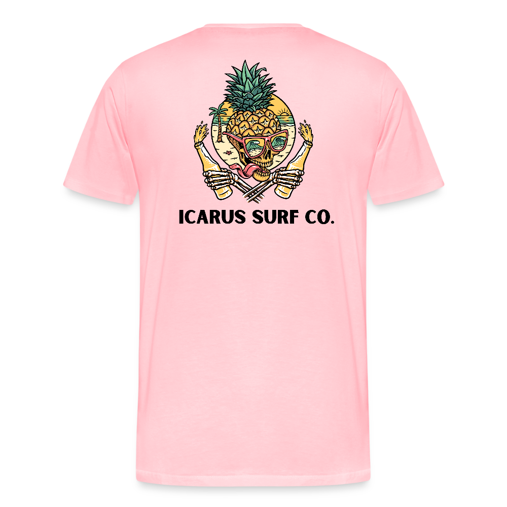 Icarus Surf Co. "Pineapple" Men's Premium T-Shirt - pink