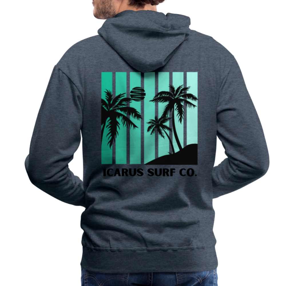 Icarus Surf Co. "Calm Night" Men’s Premium Hoodie - heather denim