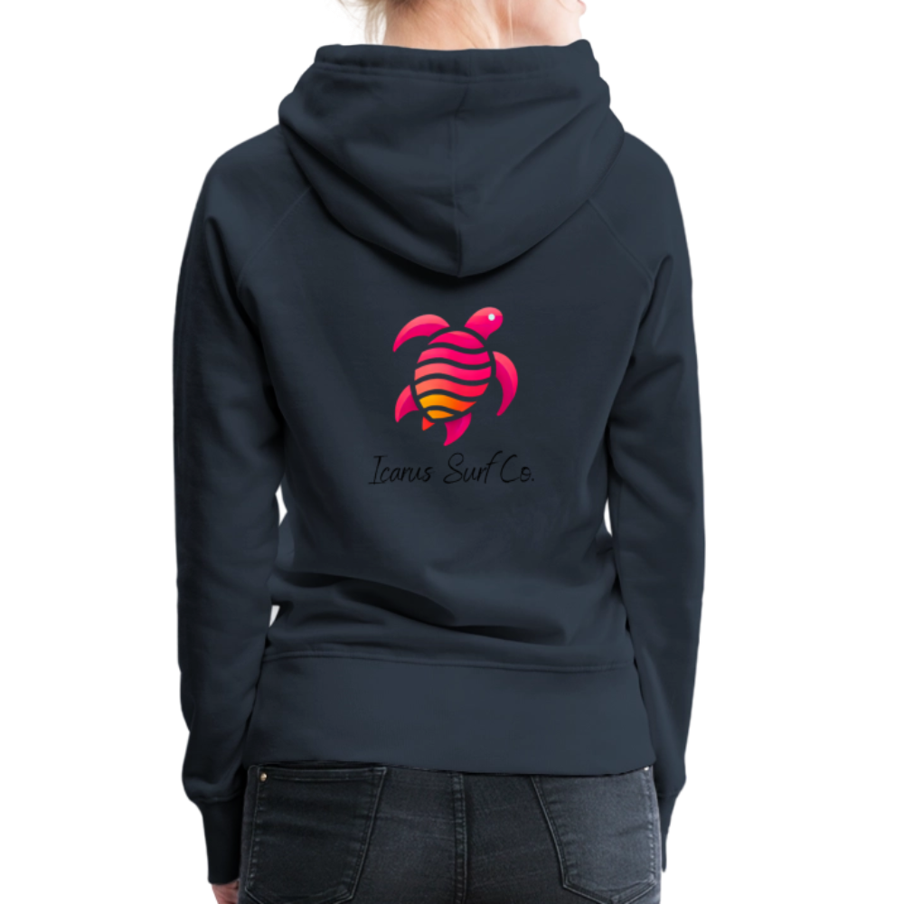 Icarus Surf Co. "Turtle" Women’s Premium Hoodie - navy