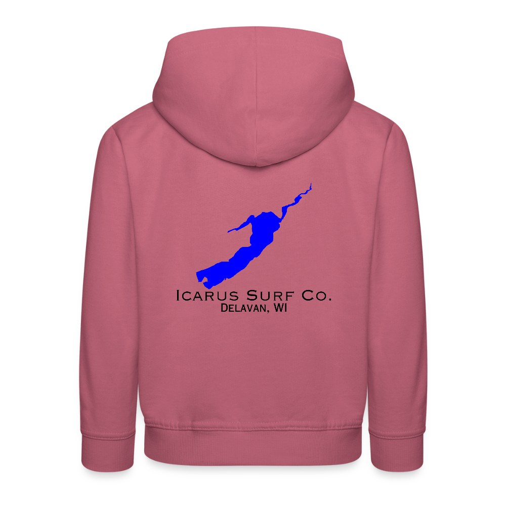 Icarus Surf Co. "Delavan, WI" Kids‘ Premium Hoodie - mauve