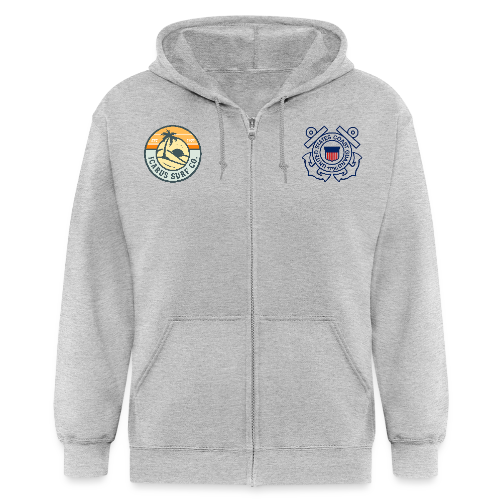 Guy Goodwin Unisex Zip Hoodie - heather gray