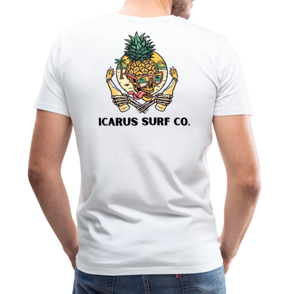 Icarus Surf Co. "Pineapple" Men's Premium T-Shirt - white