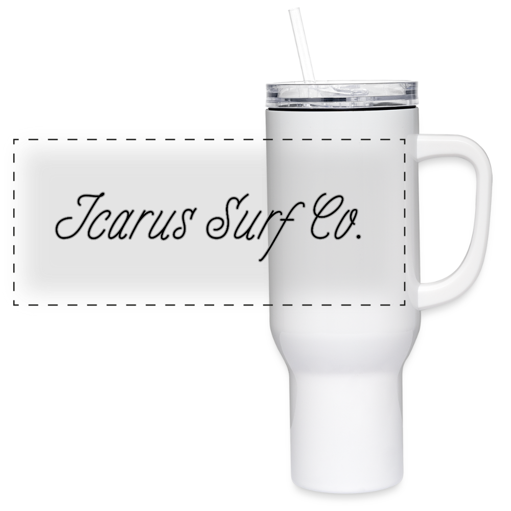 Icarus Surf Co. 40 oz Travel Tumbler - white