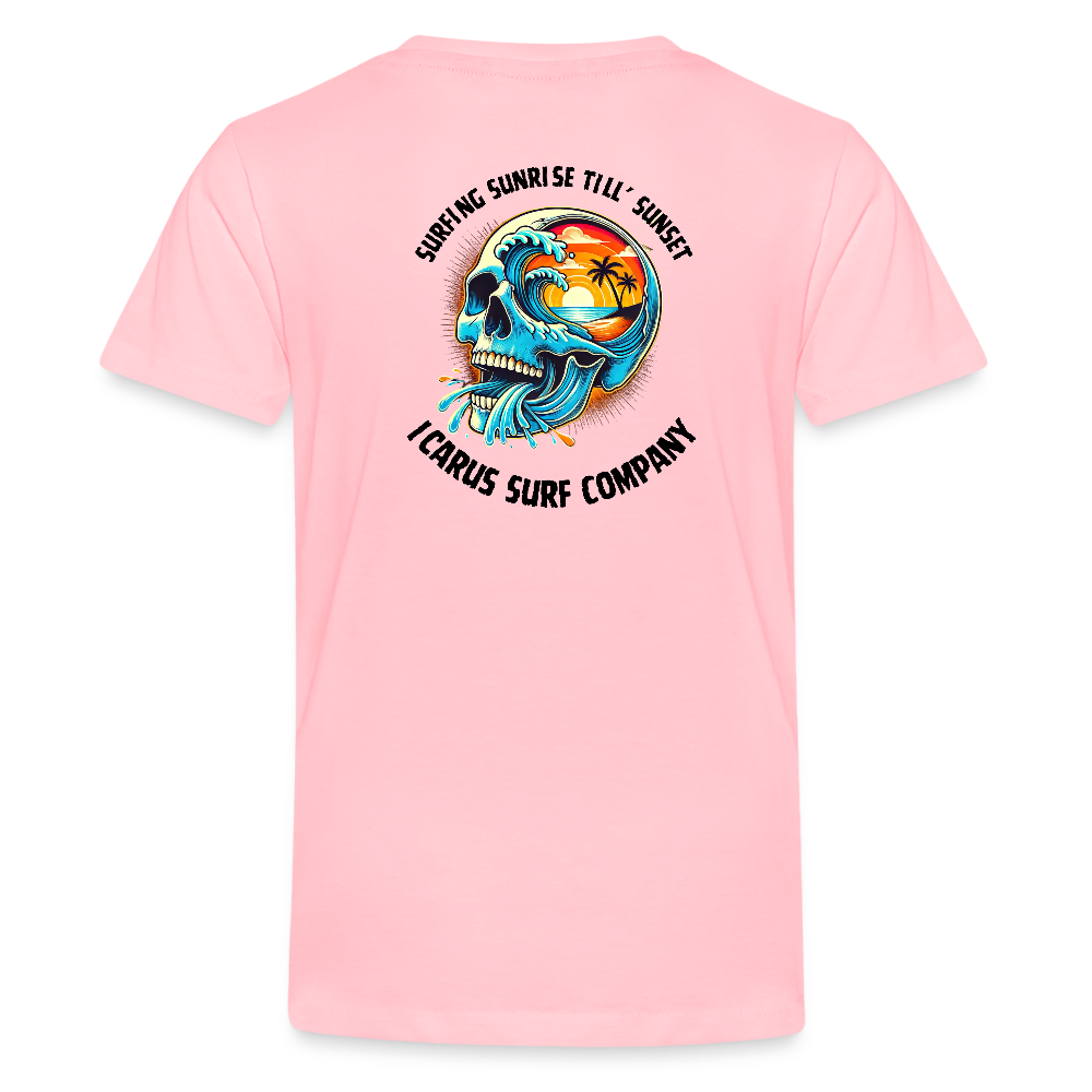 Icarus Surf Co. "Sunrise till' Sunset" Kids' Premium T-Shirt - pink