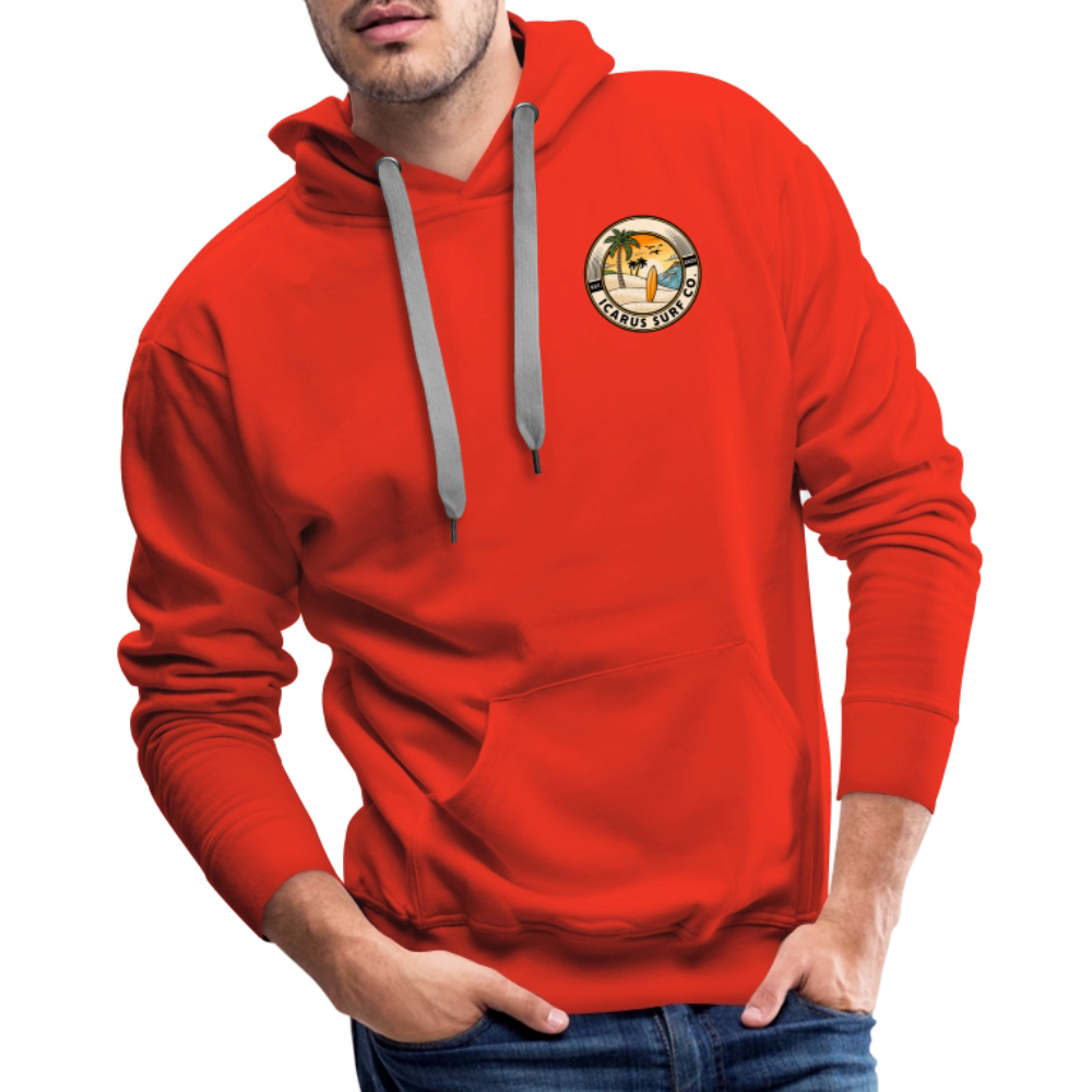 Icarus Surf Co. "Ridin' Waves" Men’s Premium Hoodie - red