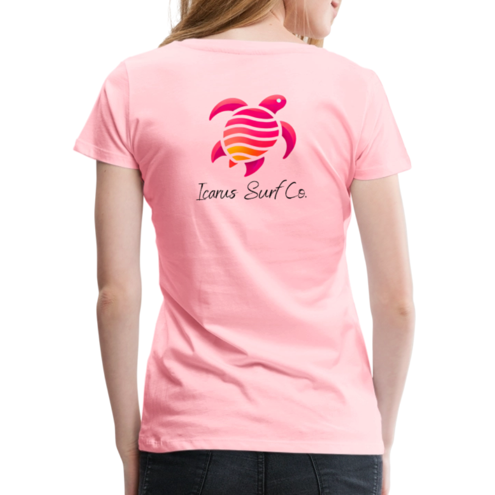 Icarus Surf Co. "Turtle" Women’s Premium T-Shirt - pink