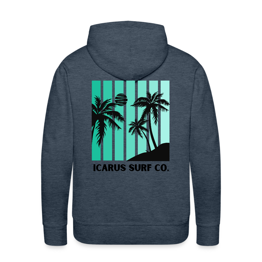 Icarus Surf Co. "Calm Night" Men’s Premium Hoodie - heather denim