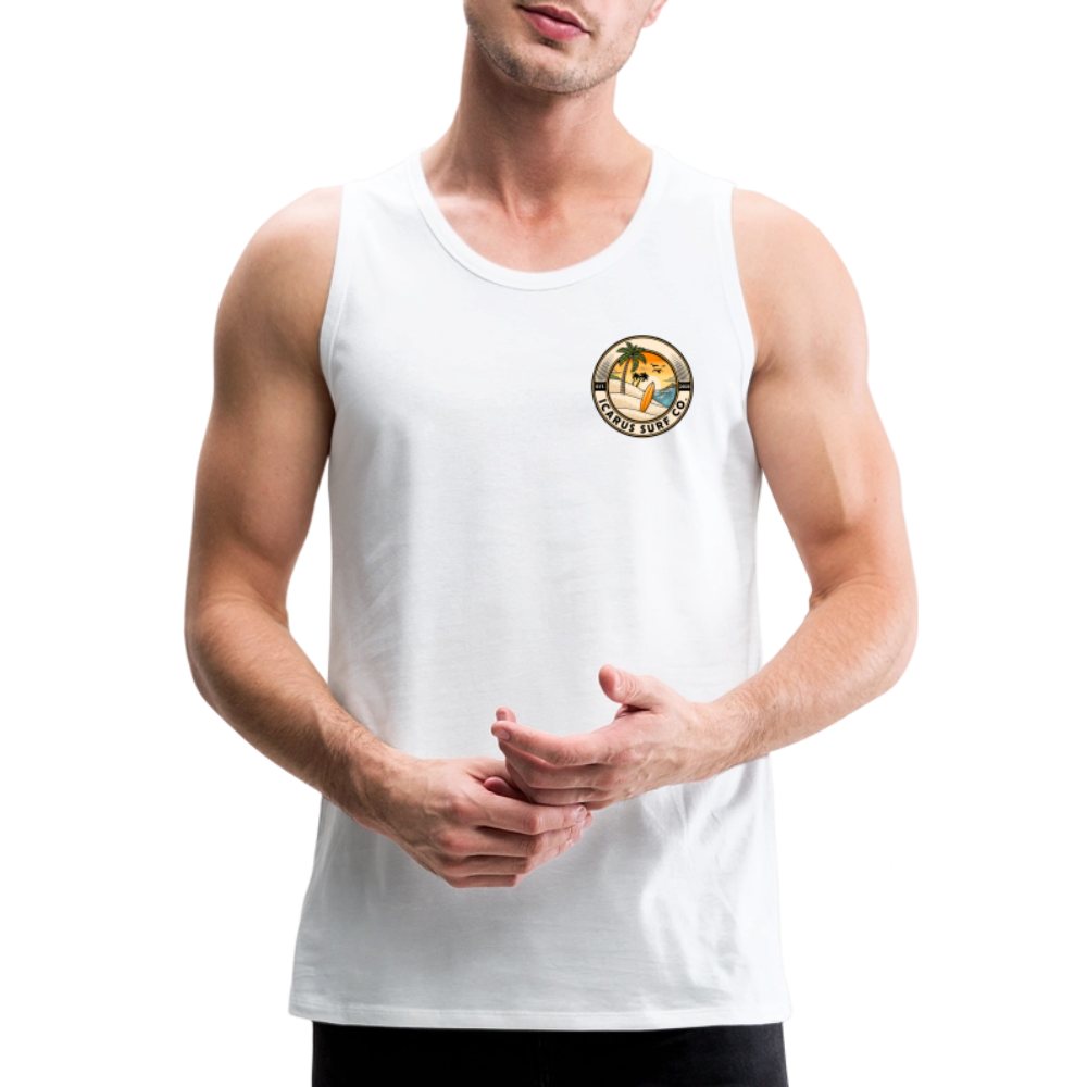 Icarus Surf Team Men’s Premium Tank - white