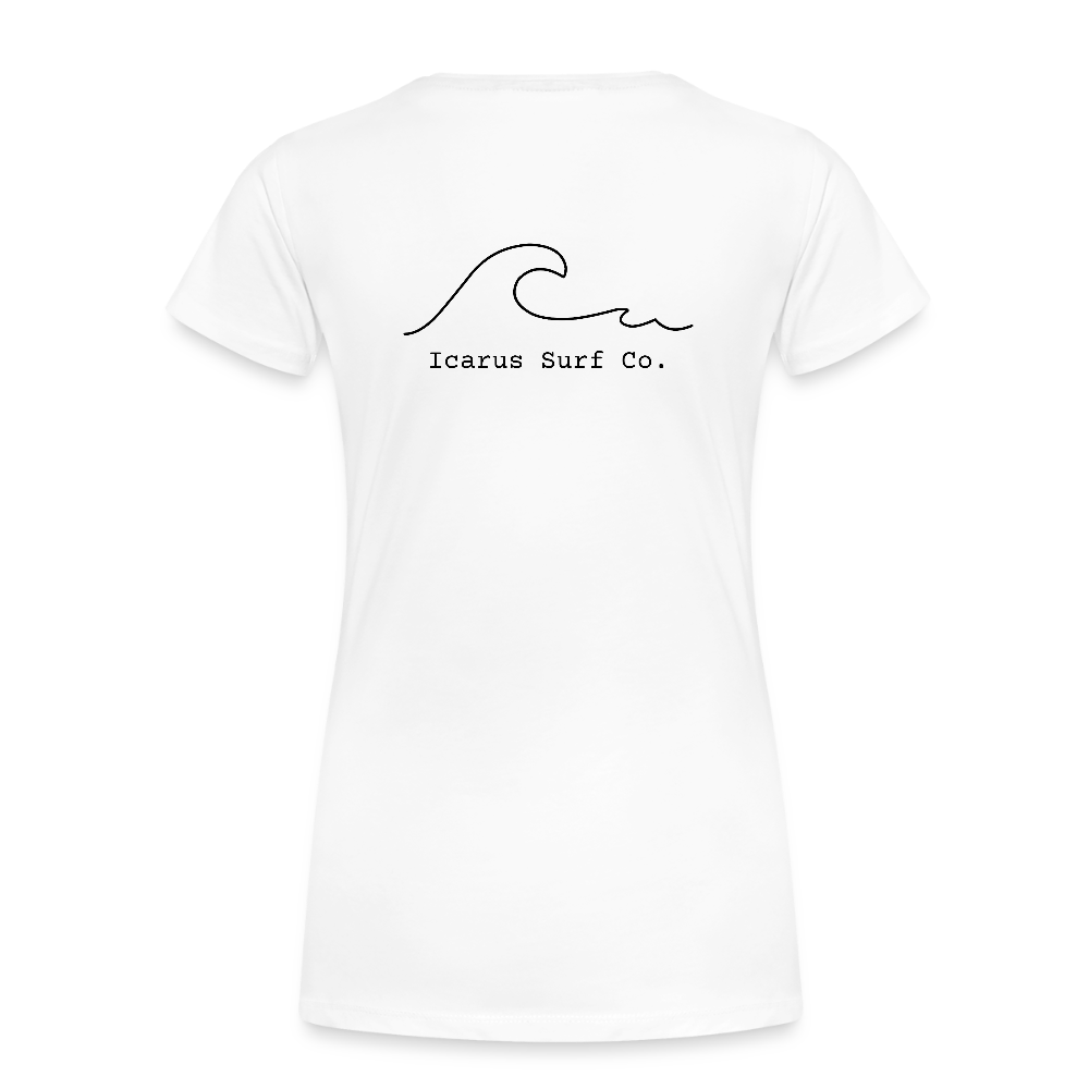 Icarus Surf Co. "Waves" Women’s Premium T-Shirt - white