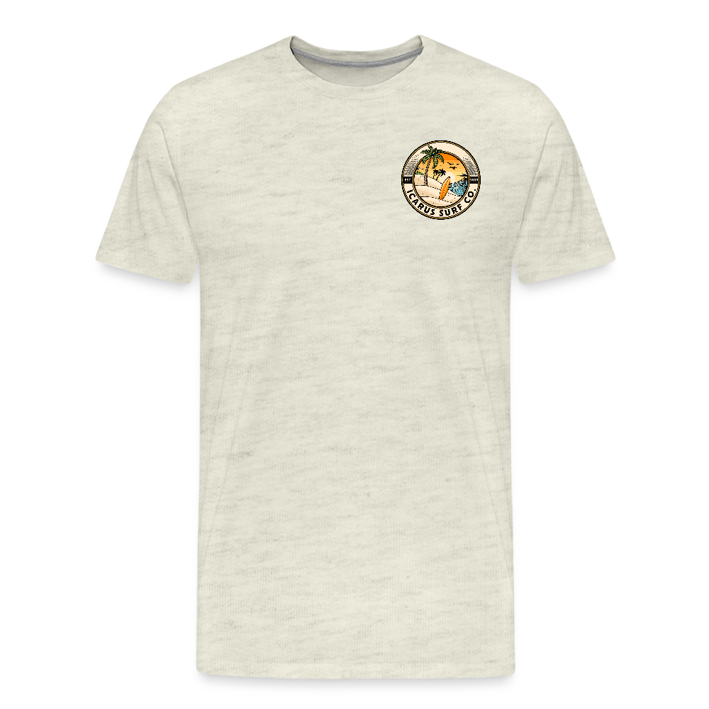 Icarus Surf Co. "Pineapple" Men's Premium T-Shirt - heather oatmeal