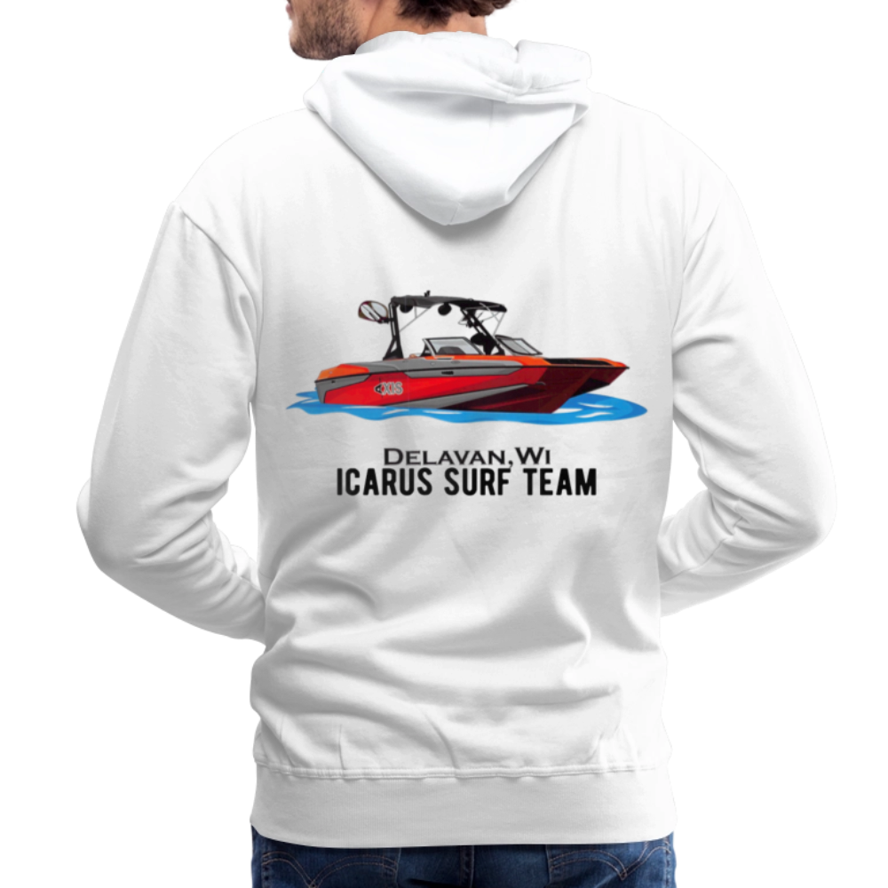 Icarus Surf Co. Surf Team Men’s Premium Hoodie - white