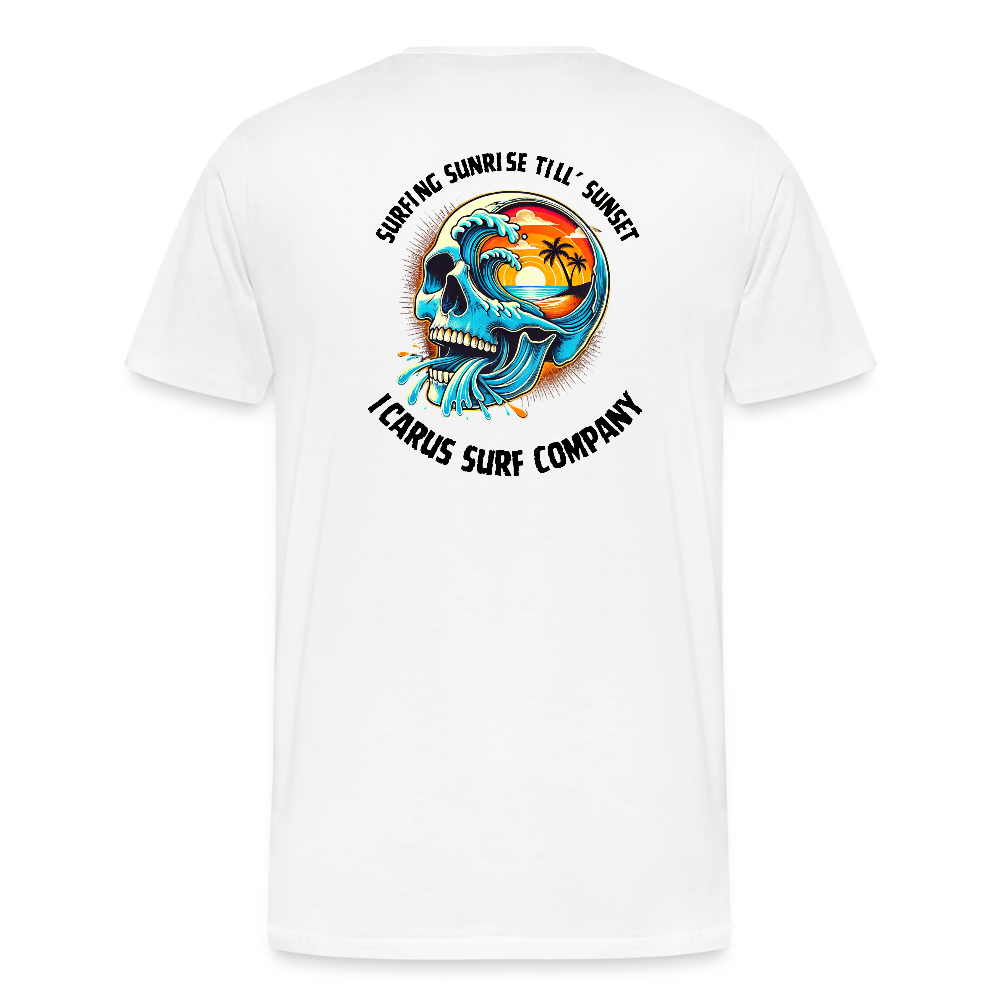 Icarus Surf Co. "Sunrise til' Sunset" Men's Premium T-Shirt - white