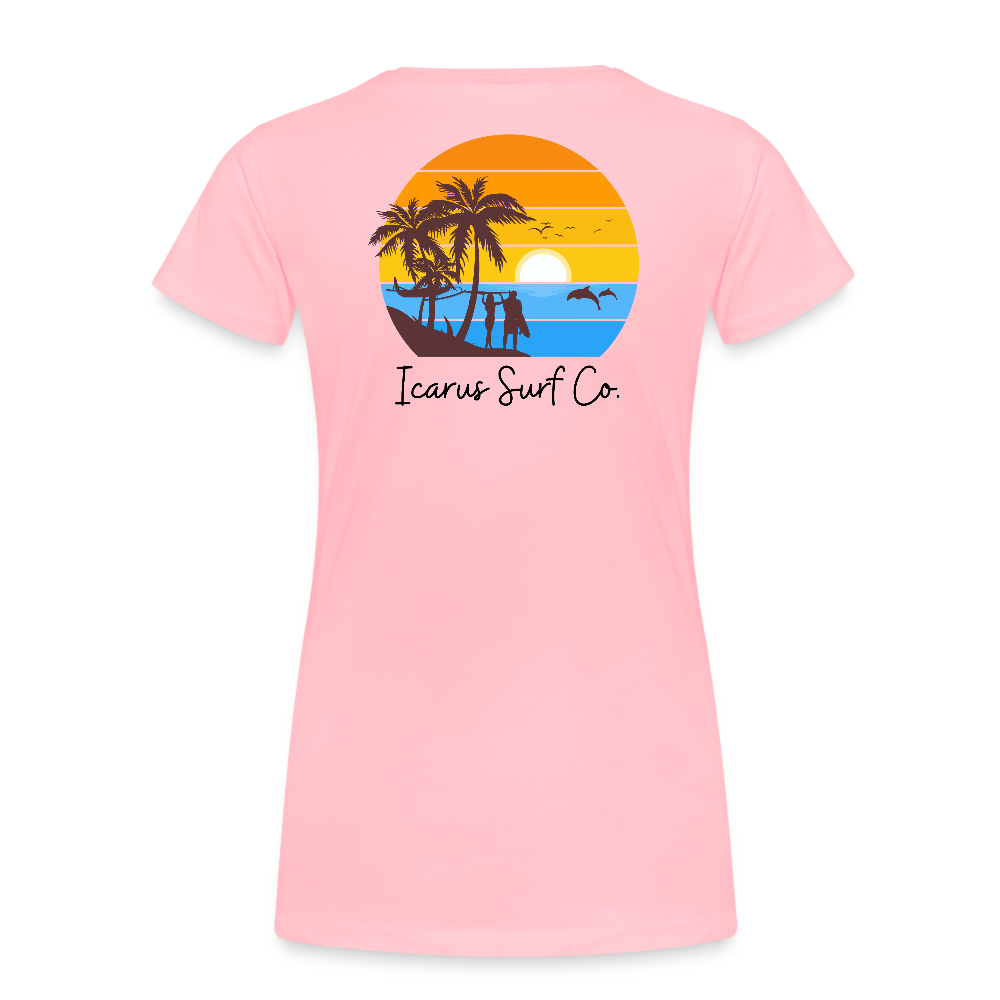 Icarus Surf Co. "Sunsets" Women’s Premium T-Shirt - pink