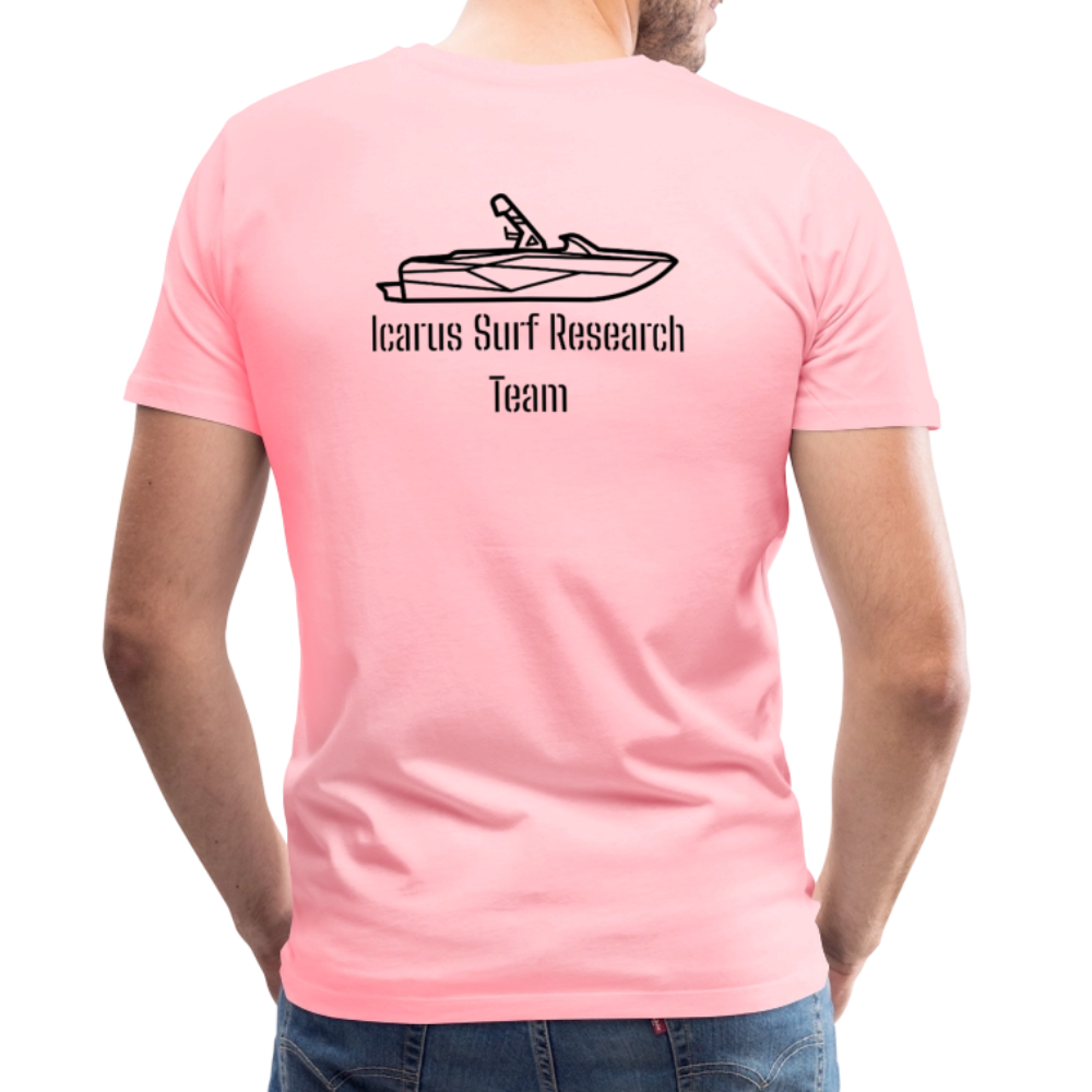 Icarus Surf Co. "Surf Research" Men's Premium T-Shirt - pink