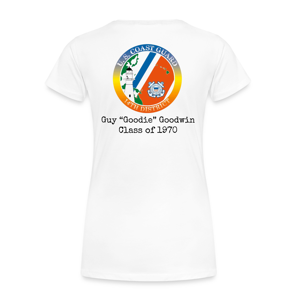 Guy Goowin Women’s Premium T-Shirt - white