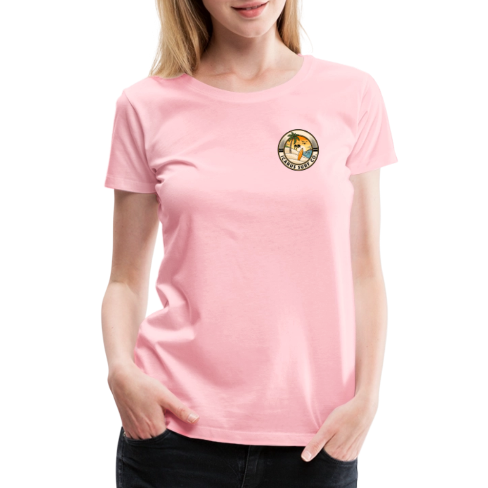 Icarus Surf Co. "Hibiscus" Women’s Premium T-Shirt - pink