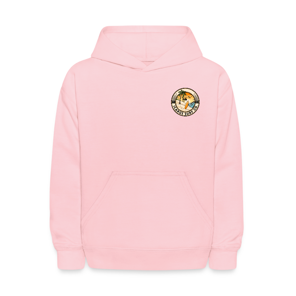 Icarus Surf Co. “Delavan, Wi” Kids' Hoodie - pink