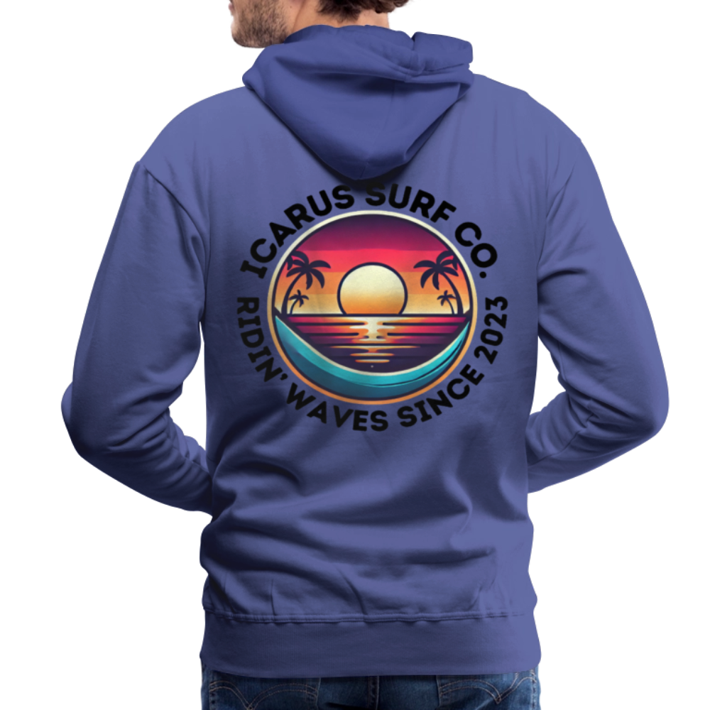 Icarus Surf Co. "Ridin' Waves" Men’s Premium Hoodie - royal blue