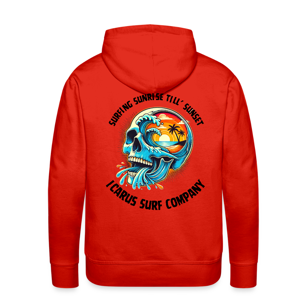 Icarus Surf Co. "Sunrise Till' Sunset" Men’s Premium Hoodie - red