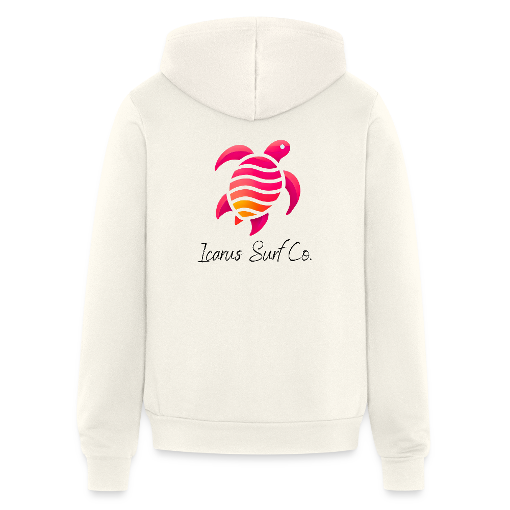 “Solar Shell” Zip-Up Hoodie - vintage white