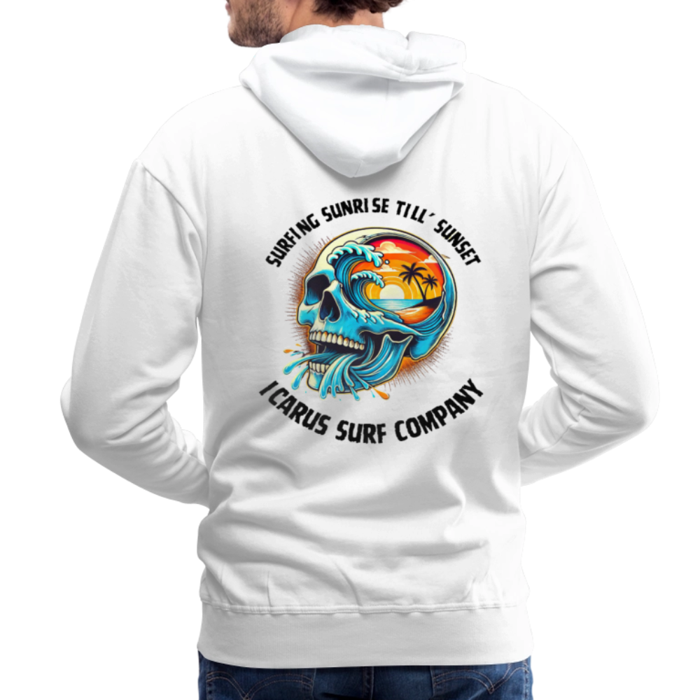 Surfing Sunrise Till' Sunset Hoodie - white