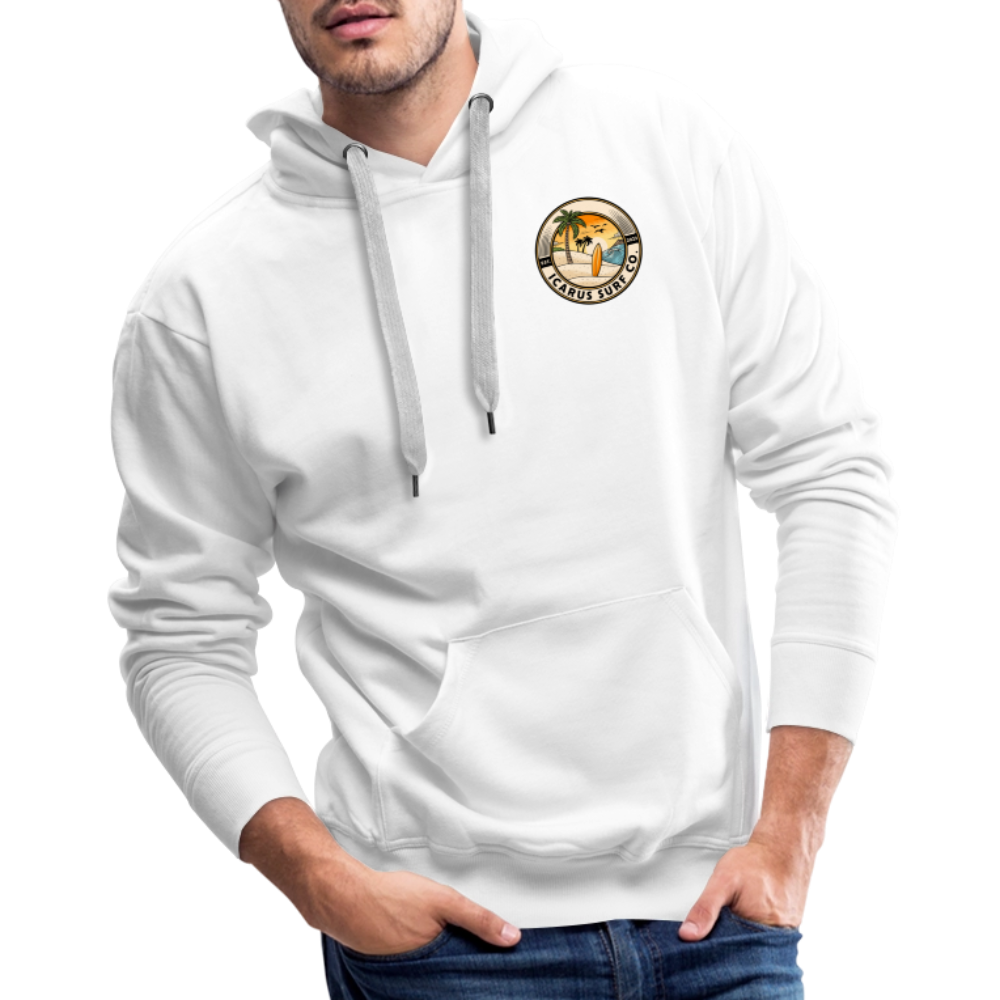 Icarus Surf Co. "Calm Night" Men’s Premium Hoodie - white