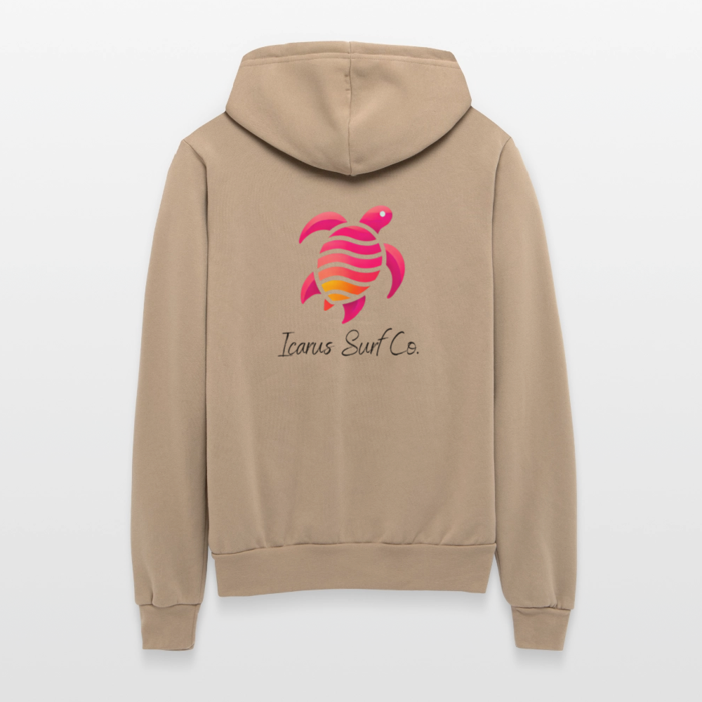 Icarus Surf Co. "Turtles" Women's Full Zip Hoodie - tan