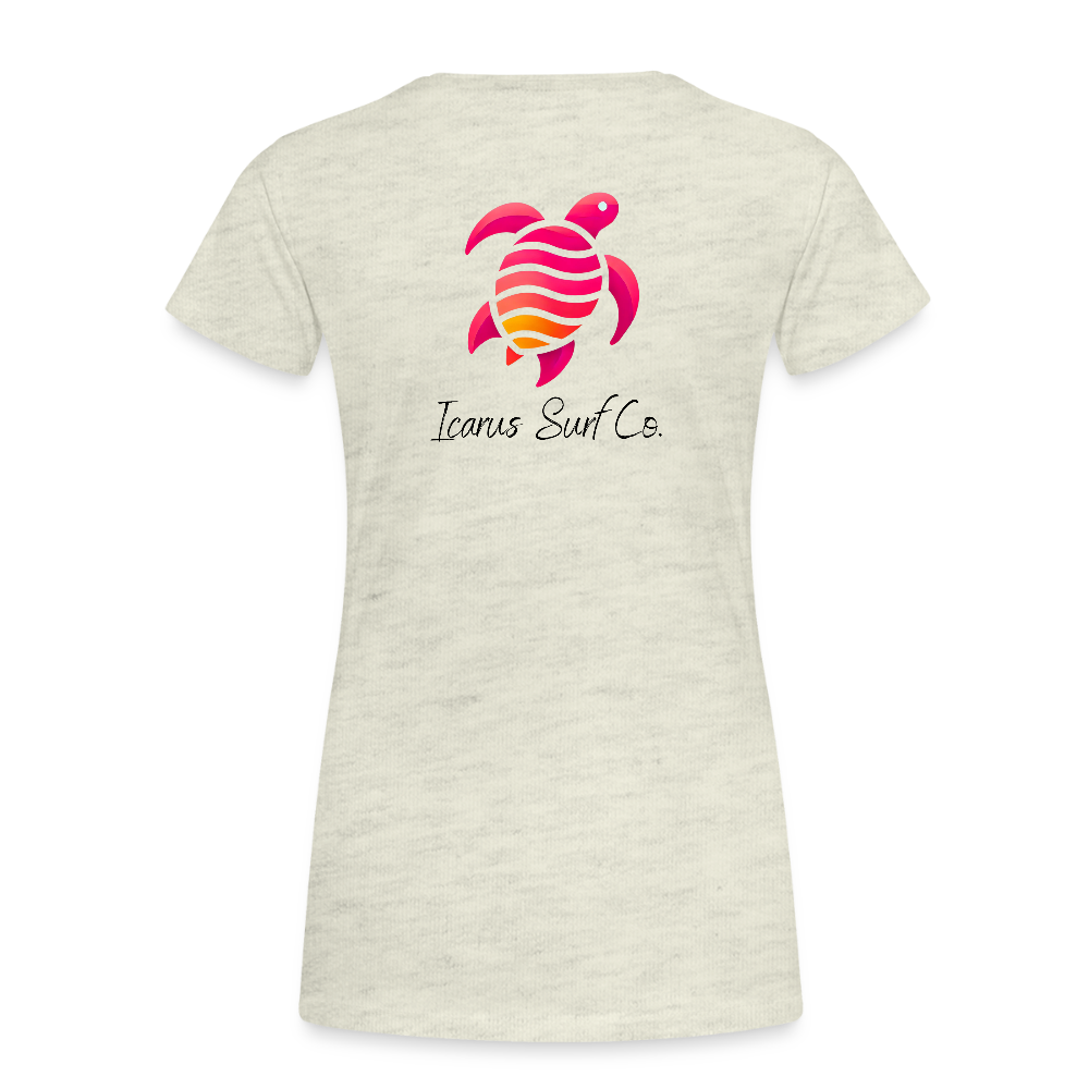 Icarus Surf Co. "Turtle" Women’s Premium T-Shirt - heather oatmeal