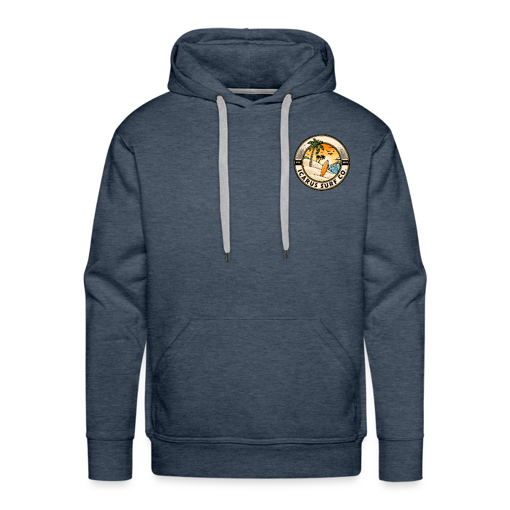 Icarus Surf Co. "Calm Night" Men’s Premium Hoodie - heather denim