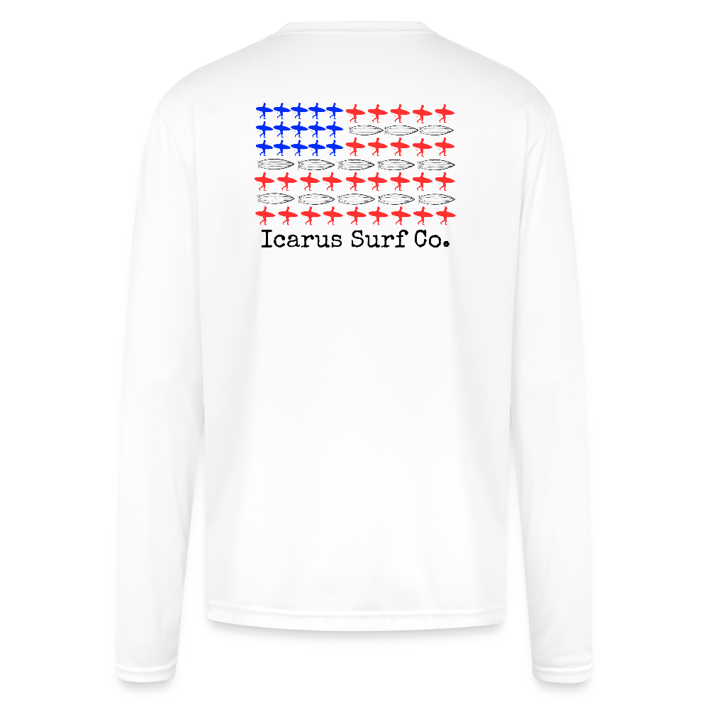 “United by Waves” Performance Long Sleeve T-Shirt - white