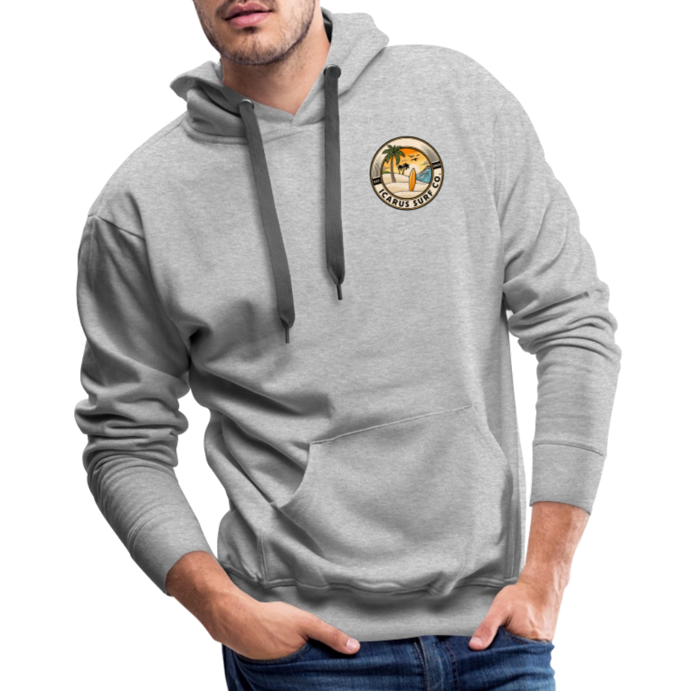 Icarus Surf Co. "Calm Night" Men’s Premium Hoodie - heather grey