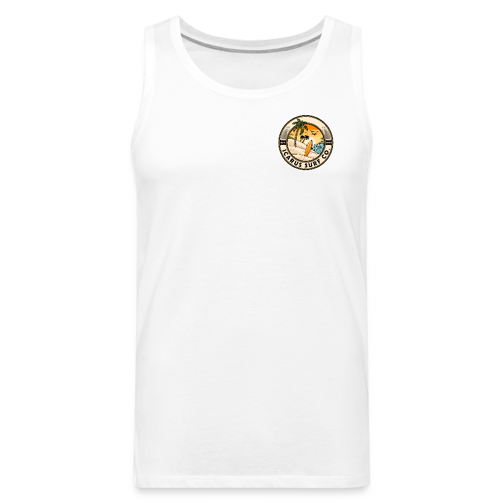 Icarus Surf Team Men’s Premium Tank - white