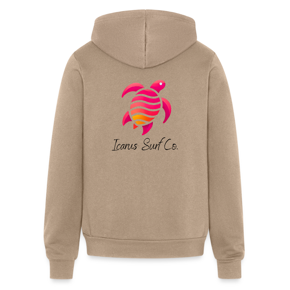 Icarus Surf Co. "Turtles" Women's Full Zip Hoodie - tan