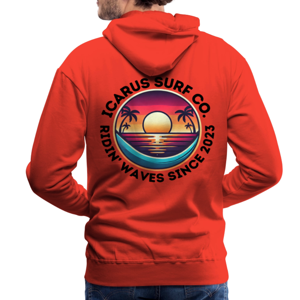 Icarus Surf Co. "Ridin' Waves" Men’s Premium Hoodie - red
