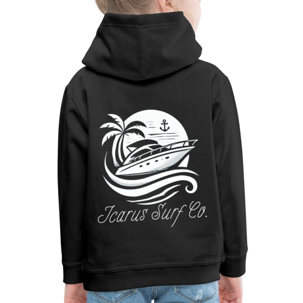 Icarus Surf Co. "Yacht" Kids‘ Premium Hoodie - black
